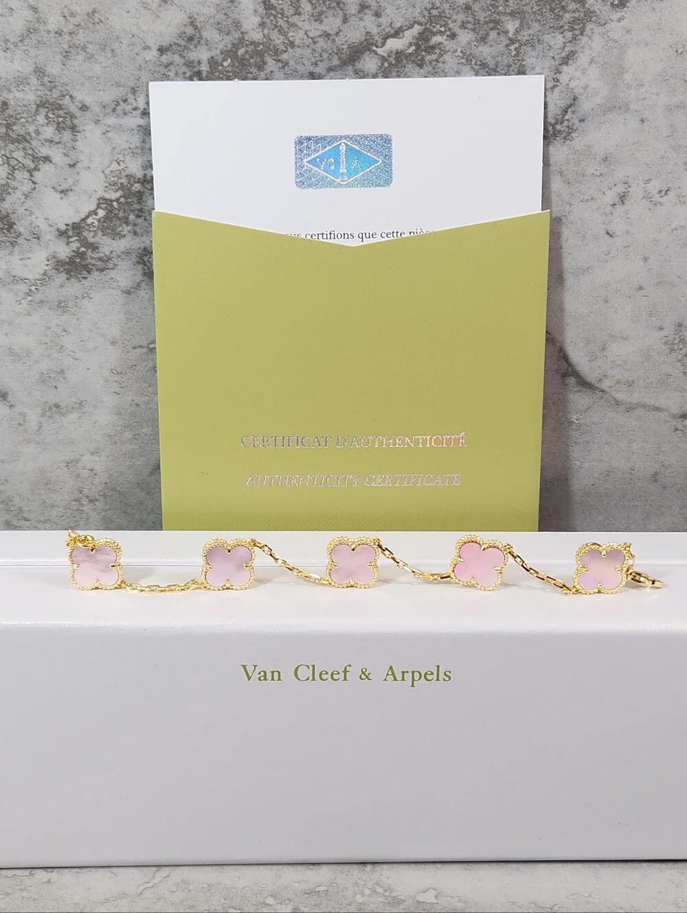Van Cleef & Arpels Pink Alhambra Bracelet ✨️